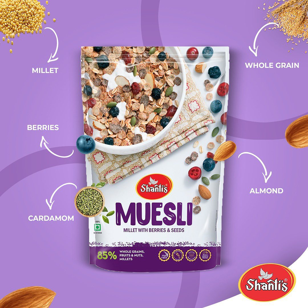 Muesli Millet With Berries  Seeds 500g