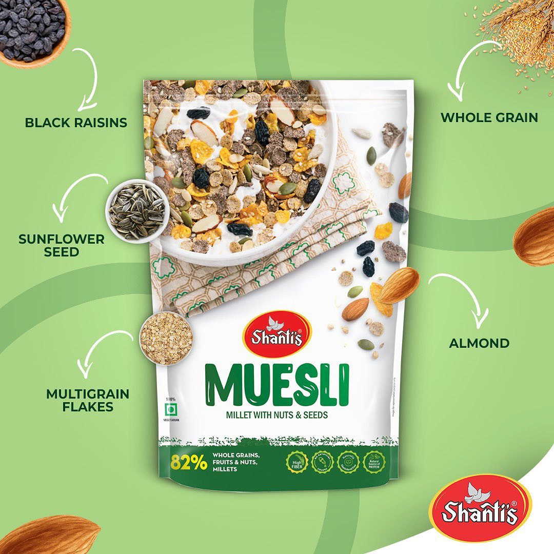 Muesli Millet With Nuts  Seeds 500g