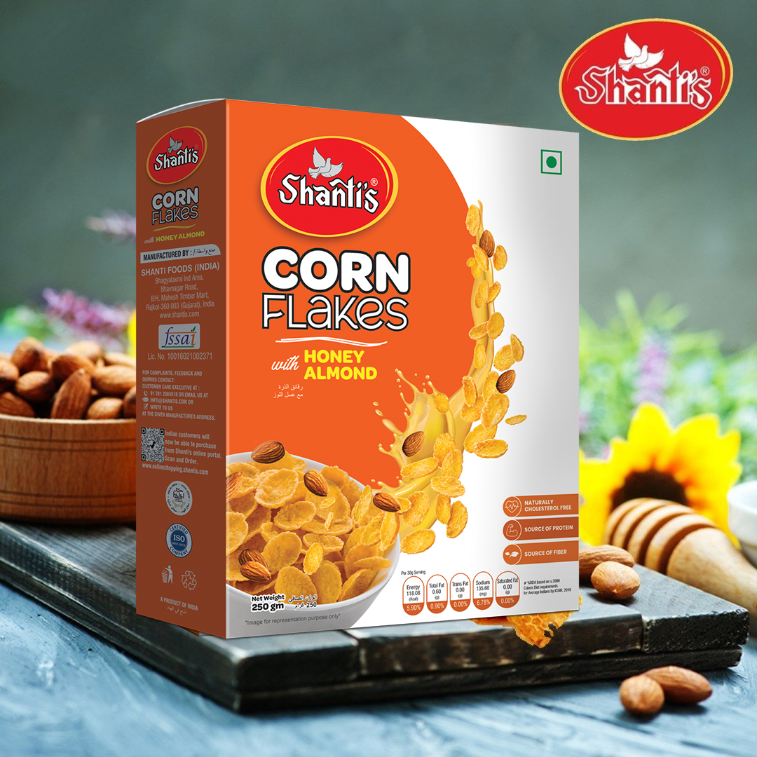 Corn Flakes Honey Almond 250g Box